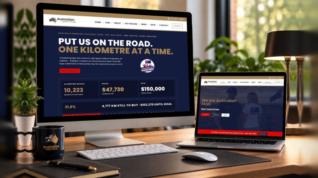 The Australian Lobby Group: website and Buy a Kilometre fundraising page, auslobby.com.au