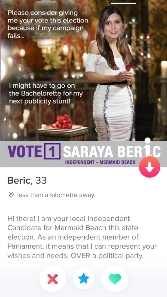 Please consider giving me your vote