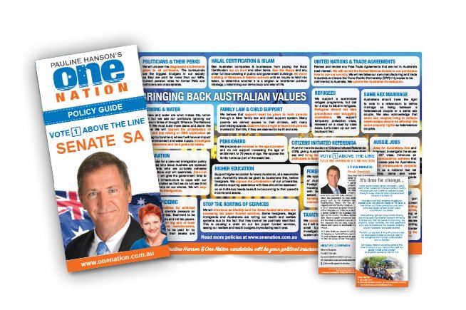 South Australian Senate brochure