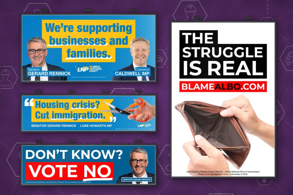 Senator Gerard Rennick: billboards