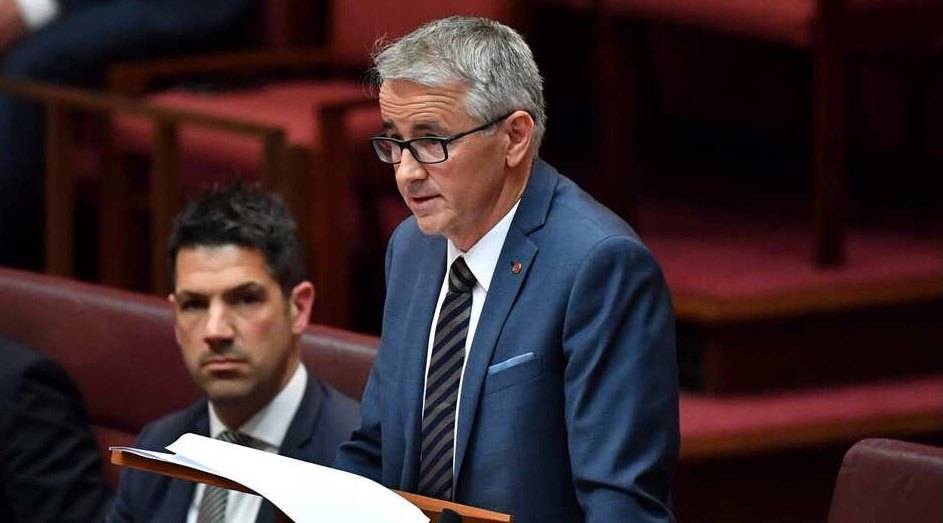 Senator speaking in the Senate chamber