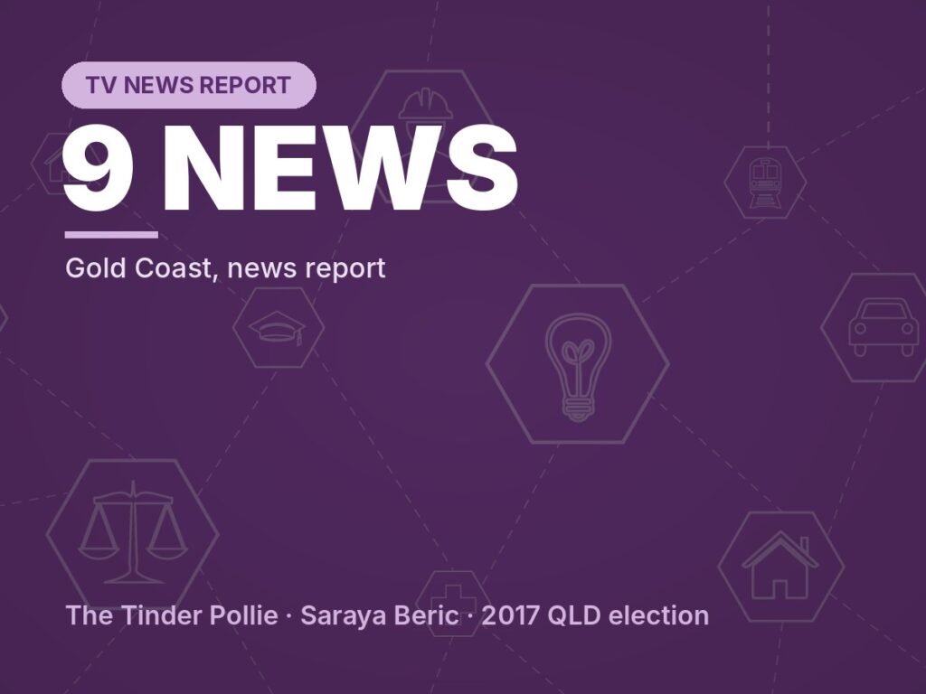 The Tinder Pollie: 9 News Gold Coast report, 2017 Queensland election